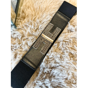 1850 Riem Dagmar Zwart.Goud 1850 Riem Dagmar Zwart.Goud