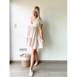 2360 Jurk Fieke Beige 2360 Jurk Fieke Beige