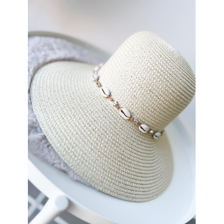 2459 Hoed Schelp Beige