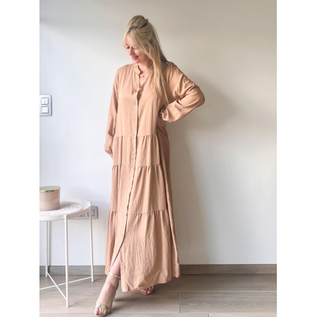 2994 Maxi Jurk Vera Beige 2994 Maxi Jurk Vera Beige