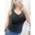 3209 Top Bibi Glitter Zwart