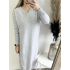 3218 Knittdress Delia Lichtgrijs