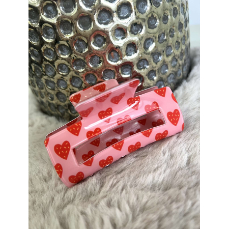 3322 Haarspeld Hartjes Roze 3322 Haarspeld Hartjes Roze