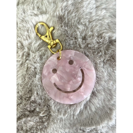3344 Sleutelhanger Smiley Lichtroze 3344 Sleutelhanger Smiley Lichtroze