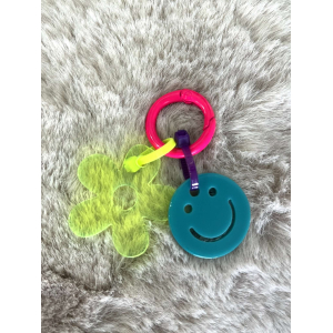 3348 Sleutelhanger Neon Blauw.Geel 3348 Sleutelhanger Neon Blauw.Geel