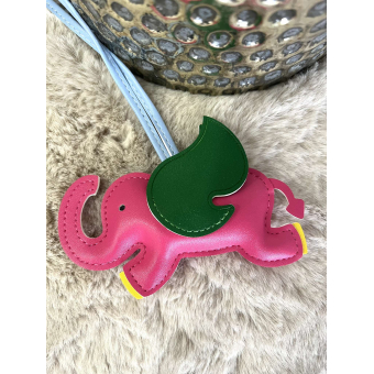 3362 Bag Charm Olifant Roze