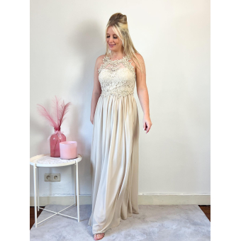 3406 Jurk Femke Beige