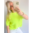 3431 Trui Beau Neon Geel (Baby Alpaca)