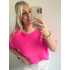 3432 Trui Beau Neon Roze (Baby Alpaca)