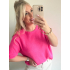 3432 Trui Beau Neon Roze (Baby Alpaca)