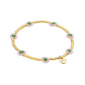 54546Mix06 Armband Flowers Summer Lichtroze 54546Mix06 Armband Flowers Summer Lichtroze