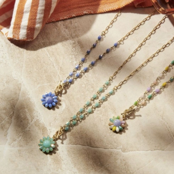 61415 Ketting Biba Pastel Flower