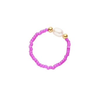 7244mix06 Ring Colorful Joy Fushia