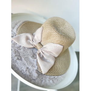 2455 Hoed Strik Beige