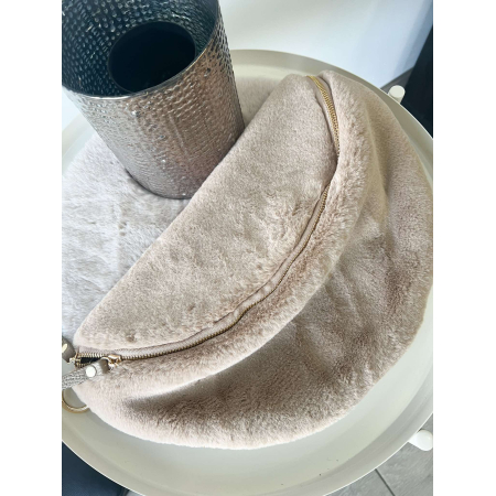 2860 Crossbody Tas Fur Beige 2860 Crossbody Tas Fur Beige