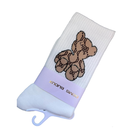 2947 Sokken Bear Wit 2947 Sokken Bear Wit