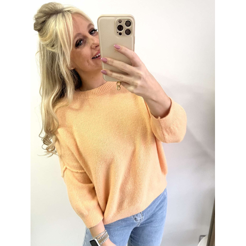 3281 Trui Lilo Pastel Oranje