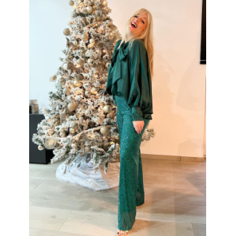1722  Broek Lotte Donkergroen 