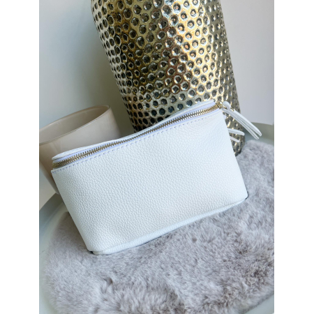 2451 Tas Nina Leder Wit (Rits Goud) 2451 Tas Nina Leder Wit (Rits Goud)