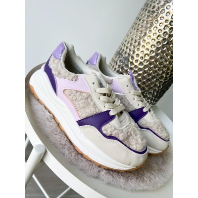 2698 Sneakers Brianna Teddy.Paars