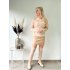 1490 Rokje Lederlook Beige