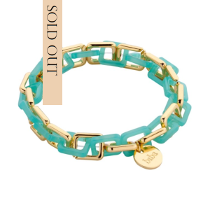 54601Mix01 Armband Biba Schakel Turquoise 54601Mix01 Armband Biba Schakel Turquoise