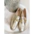 2196 Mocassin Metalic Goud