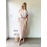 2240 Jurk Satin Angelina Beige