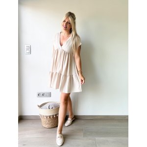 2360 Jurk Fieke Beige 2360 Jurk Fieke Beige