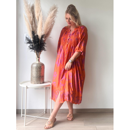 3030 Jurk Naomi Satin Oranje 3030 Jurk Naomi Satin Oranje