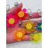 3340 Sleutelhanger Smiley Flower Roze