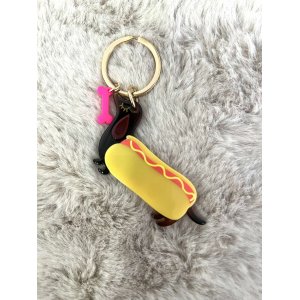 3352 Sleutelhanger Teckel Hot Dog