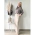 3390 Hemd June Satin Taupe