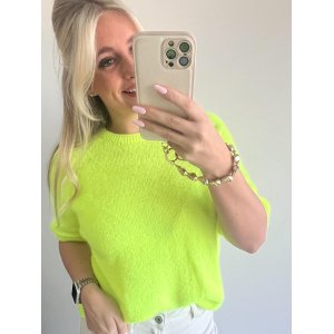 3431 Trui Beau Neon Geel (Baby Alpaca) 3431 Trui Beau Neon Geel (Baby Alpaca)