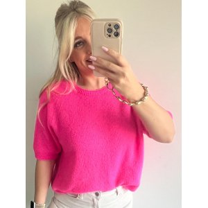3432 Trui Beau Neon Roze (Baby Alpaca) 3432 Trui Beau Neon Roze (Baby Alpaca)