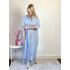 3448 Hemdjurk Stripes Blauw