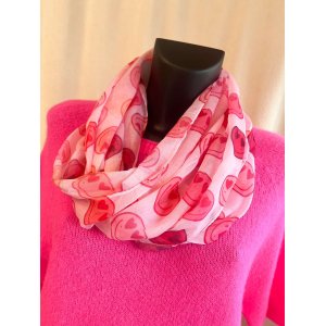 3452 Sjaal Smiley Roze 3452 Sjaal Smiley Roze