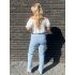 3469 Straight Jeans Flowers