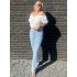 3469 Straight Jeans Flowers