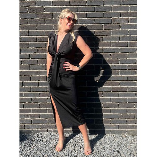3471 Jurk Maranka Zwart