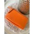 417 Tas Nina Leder Oranje (Rits Zilver)