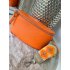 417 Tas Nina Leder Oranje (Rits Zilver)