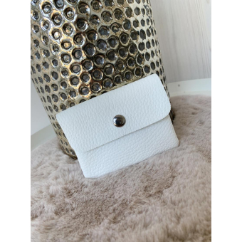 743 Portefeuille Klein Leder Wit